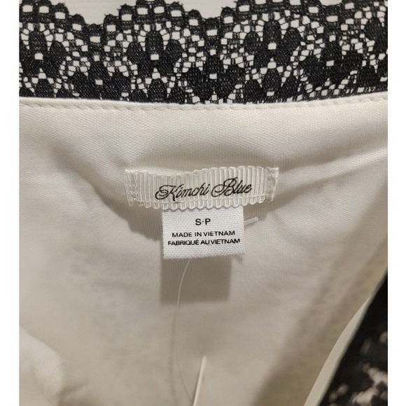 NEW Kimchi Blue‎ Mini Dress Y2k Slip Lace Trim Chiffon Small White Black - Picture 8 of 12